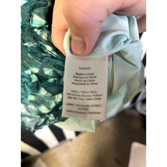 RACHEL ZOE Dolores Boat Neck Ruched Sleeve Chiffon Mini Dress Size XS $385 - Picture 9 of 11